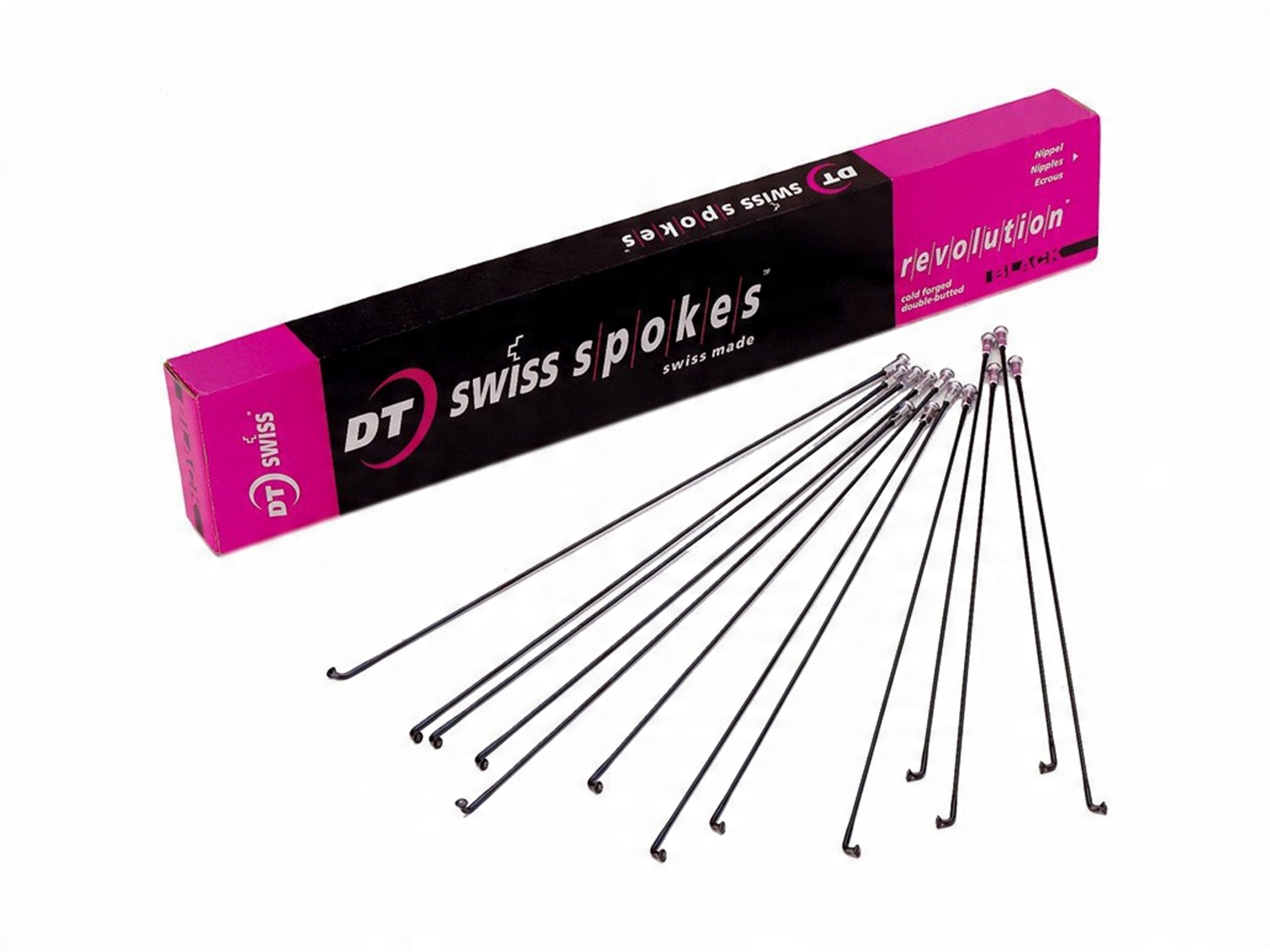 

Szprycha Dt Swiss Revolution Black 268mm+ nypel