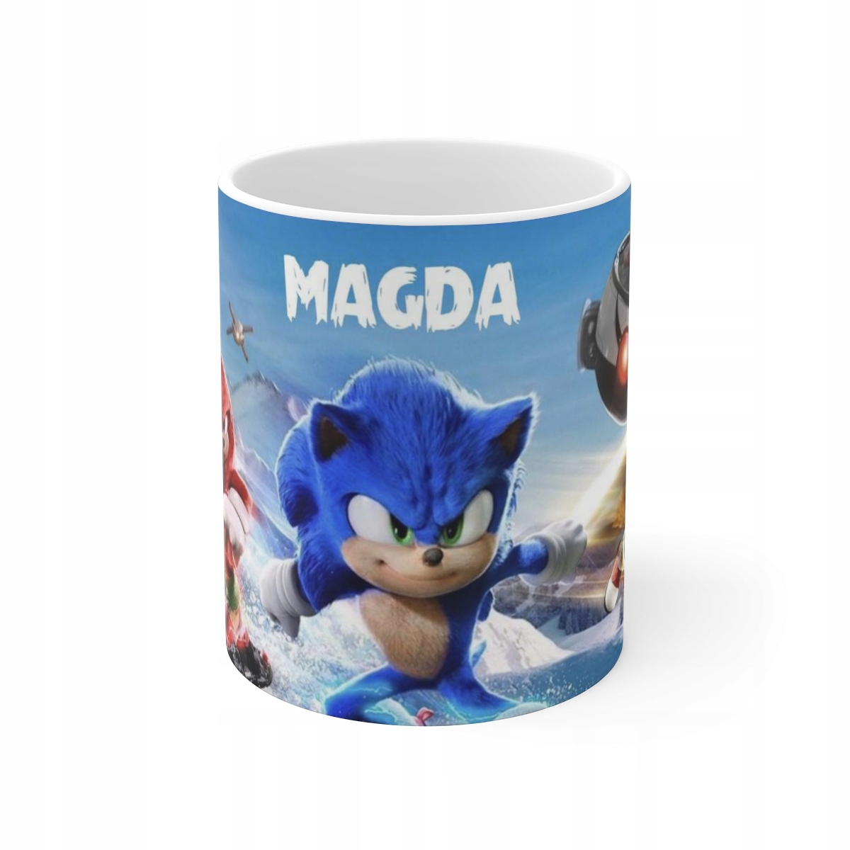 

Kubek imię Sonic 2 szybki, błyskawica Hedgehog