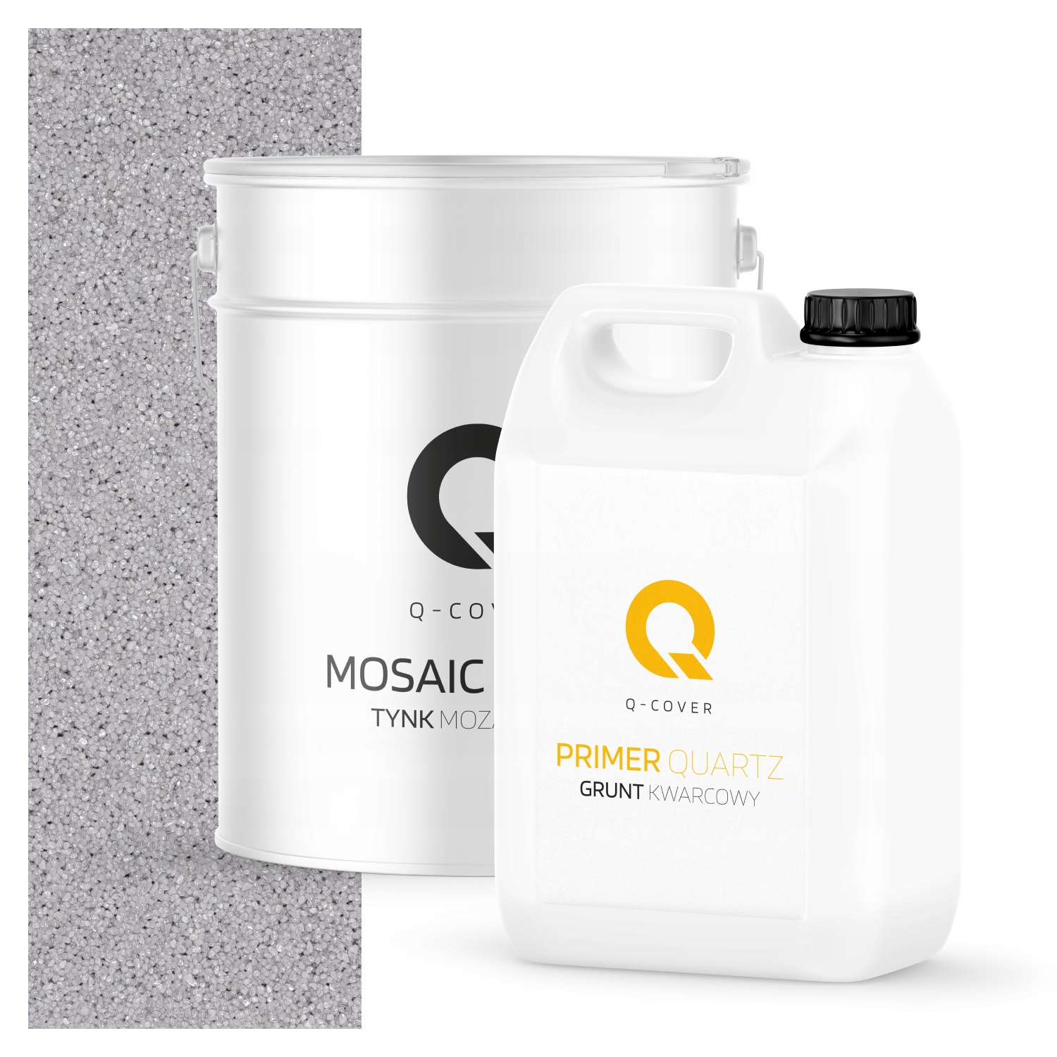 Šedá Mozaiková Omítka M03 Pryskyřičná Ozdobná Venkovní Sada 12,5 Kg Podklad