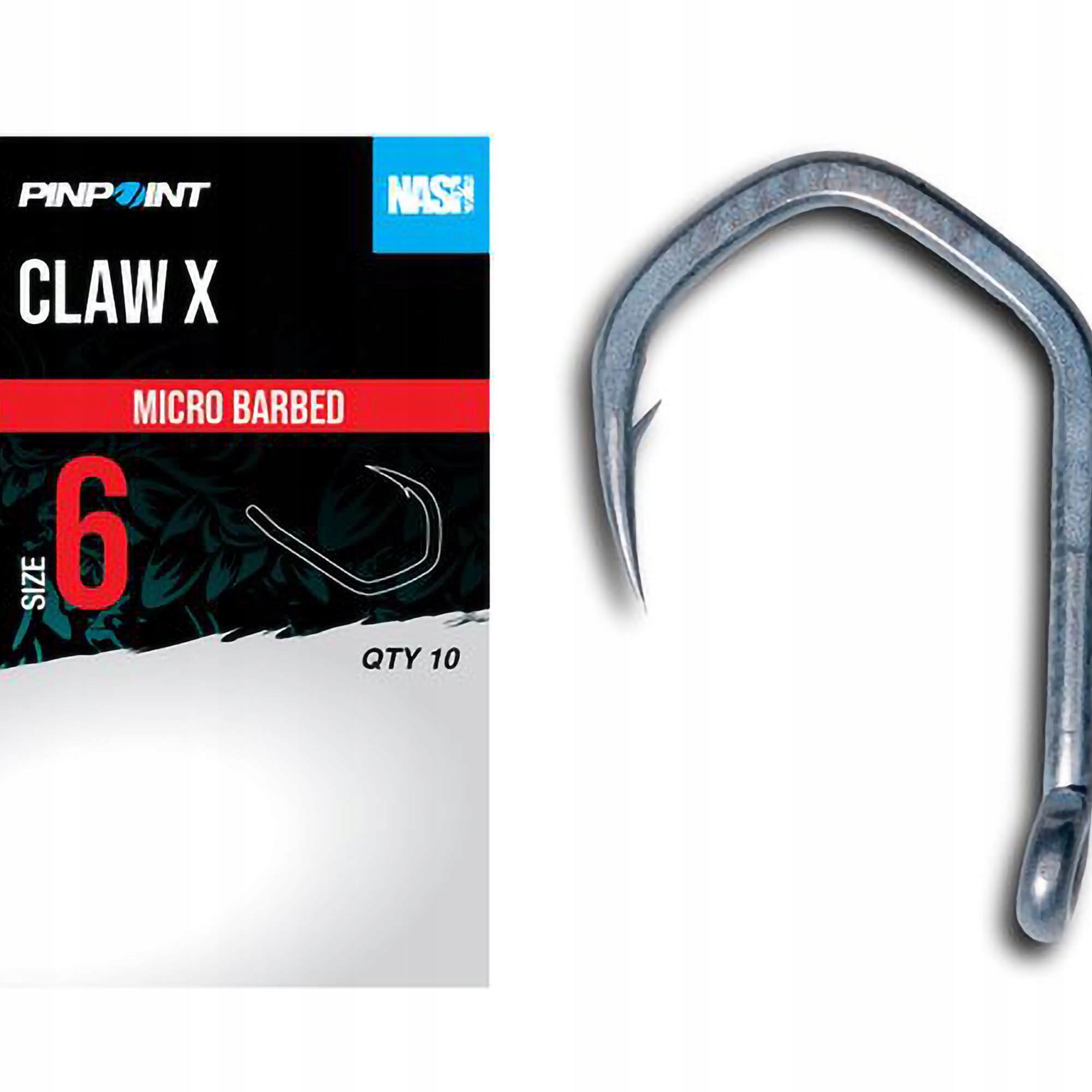 Haczyki z zadziorem Nash Claw X Barbed 10 szt.