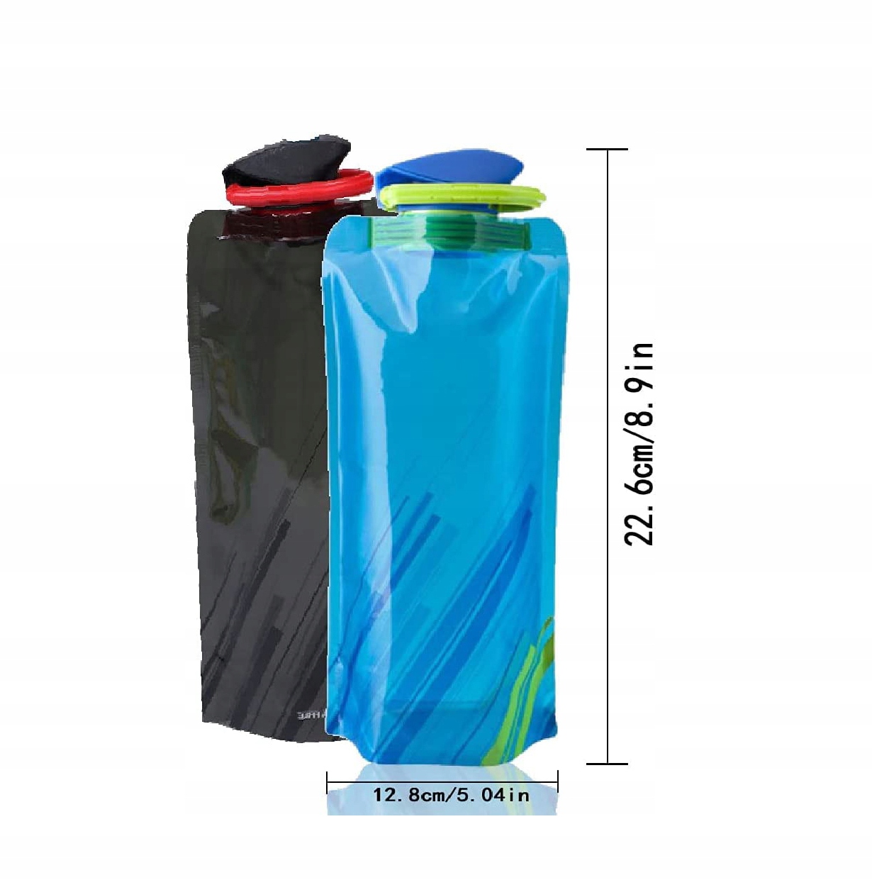 BUTELEK NA WODĘ, 4 SZT. SKŁADANA BUTELKA NA WODĘ 700 ML PRZENOŚNA BUTELKA Pojemność 700 ml