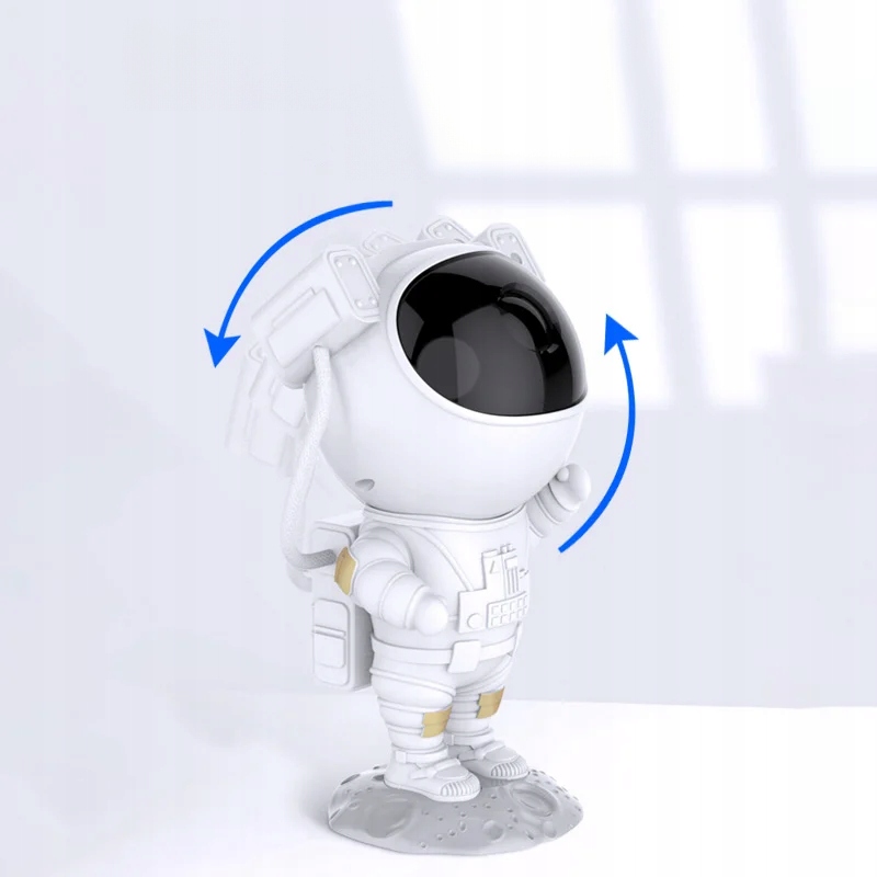 PROJEKTOR GWIAZD ASTRONAUTA LAMPKA NOCNA STOJĄCY RZUTNIK KOSMOS + PILOT Płeć chłopcy dziewczynki