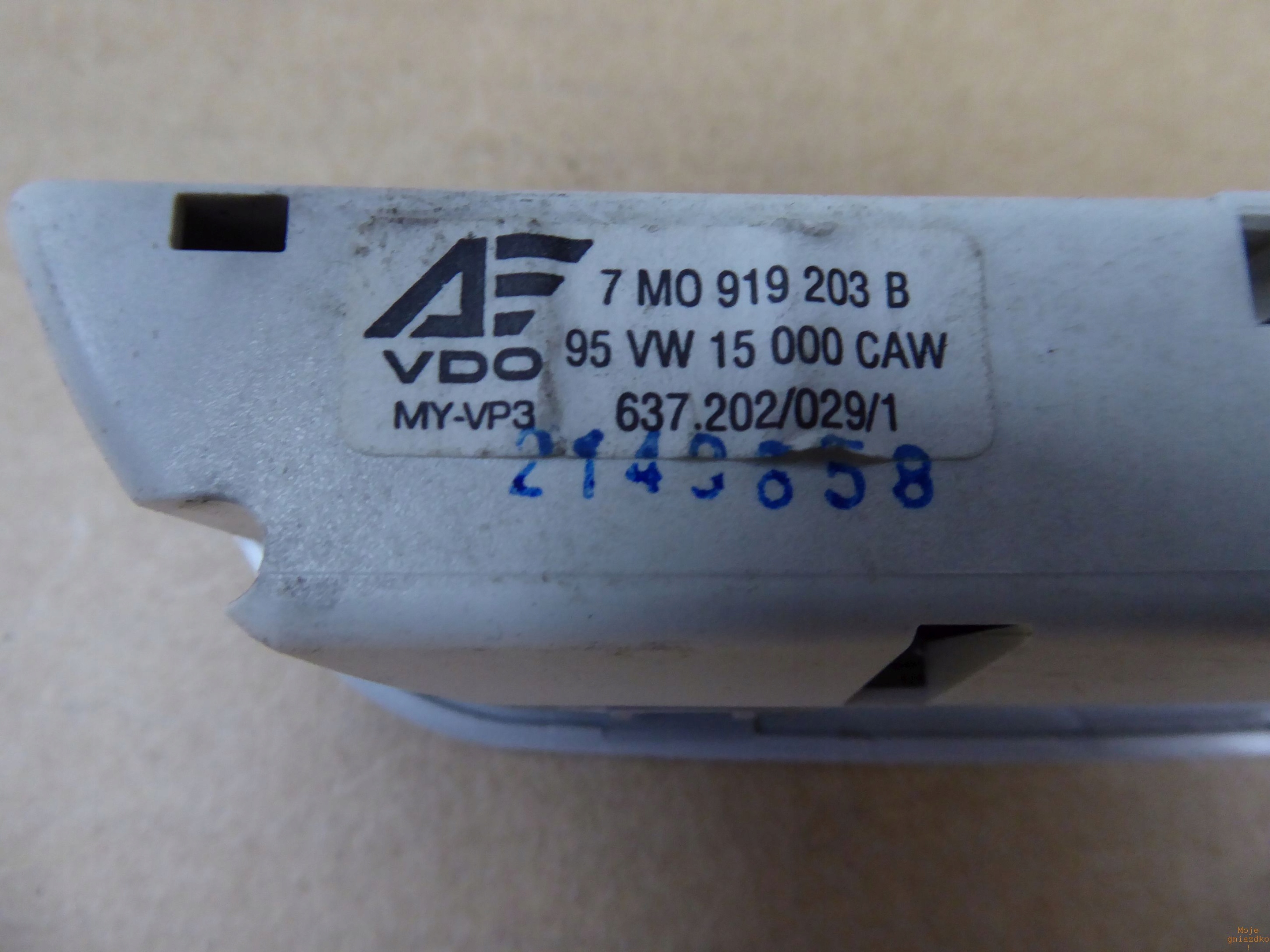 display clock VDO FORD GALAXY 7M0 919 203B
