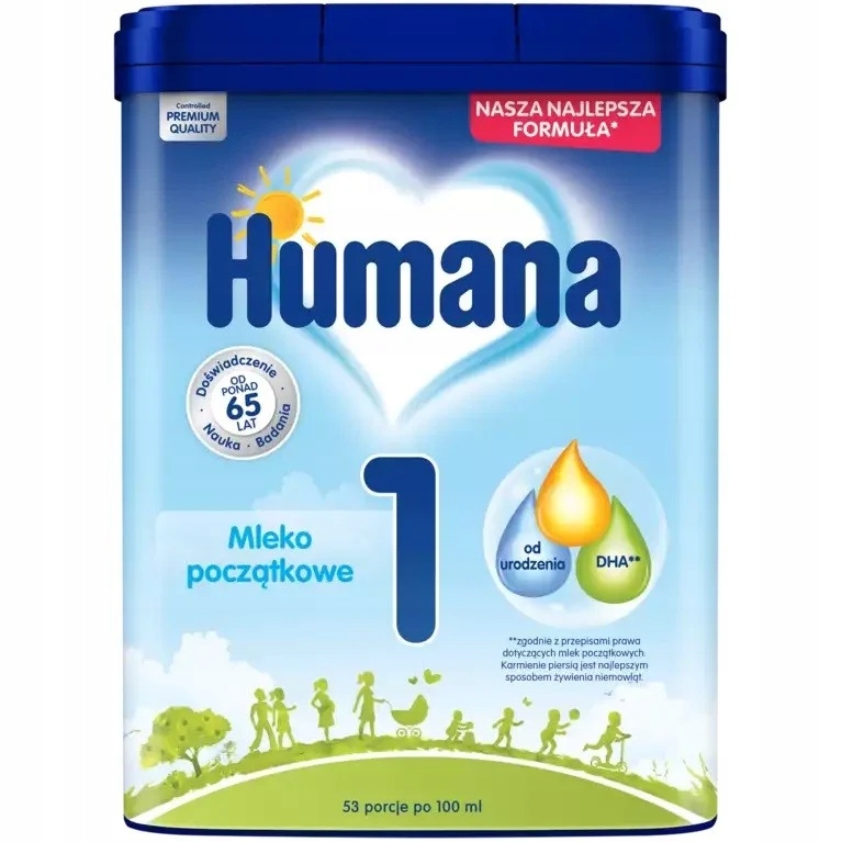 Mleko 1 Humana początkowe 750g 0ms+