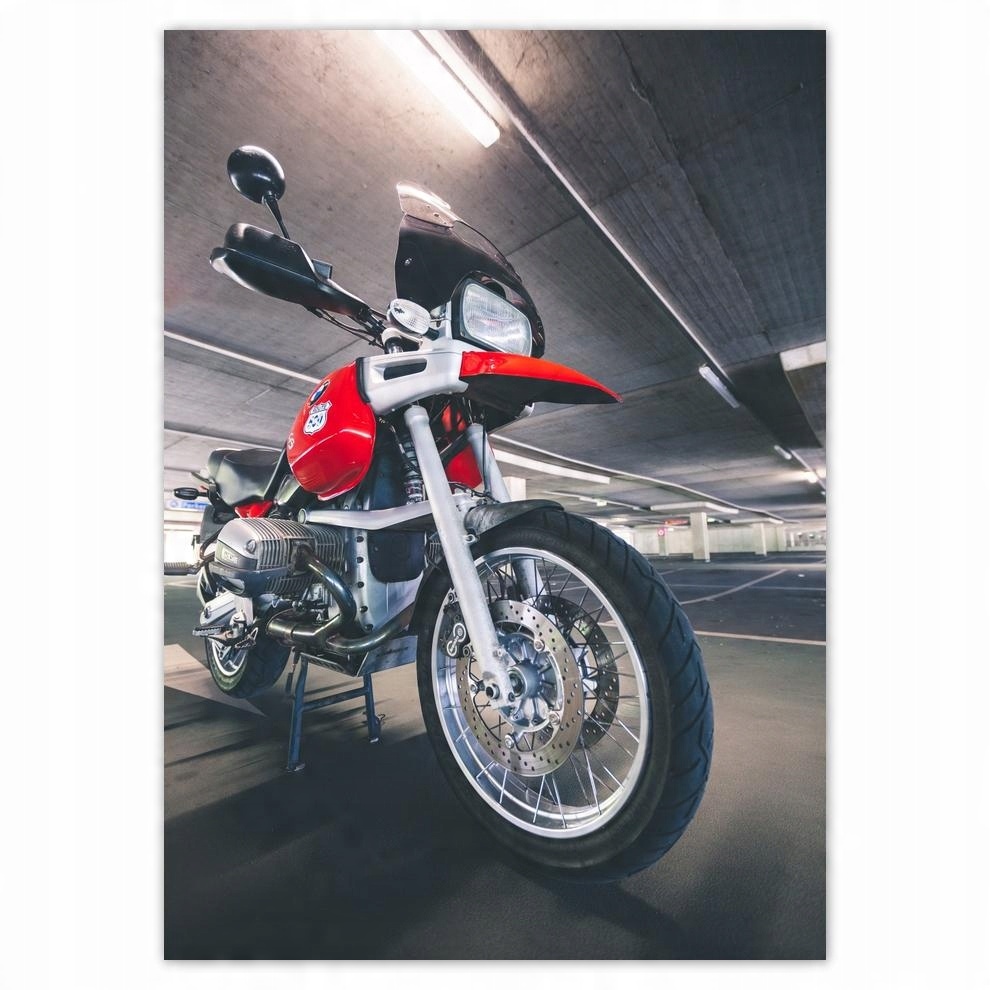 

Naklejki 50x70 Czerwony motocykl Bmw