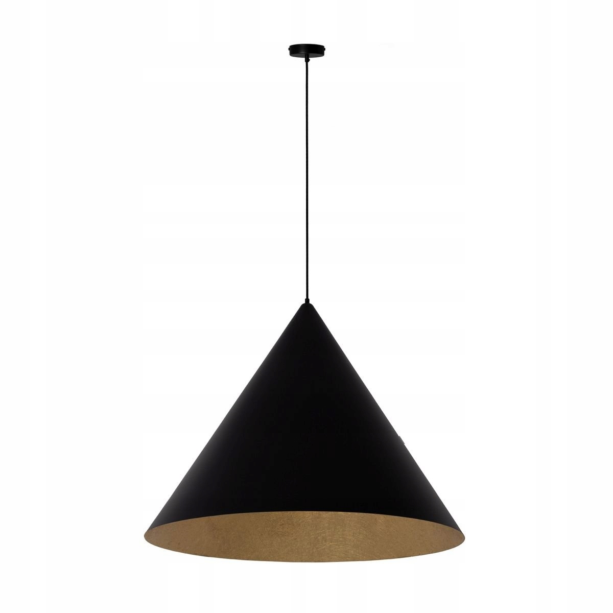 Závěsná lampa černo-zlatý kužel Vesuvio L 41040 Sigma Lighting