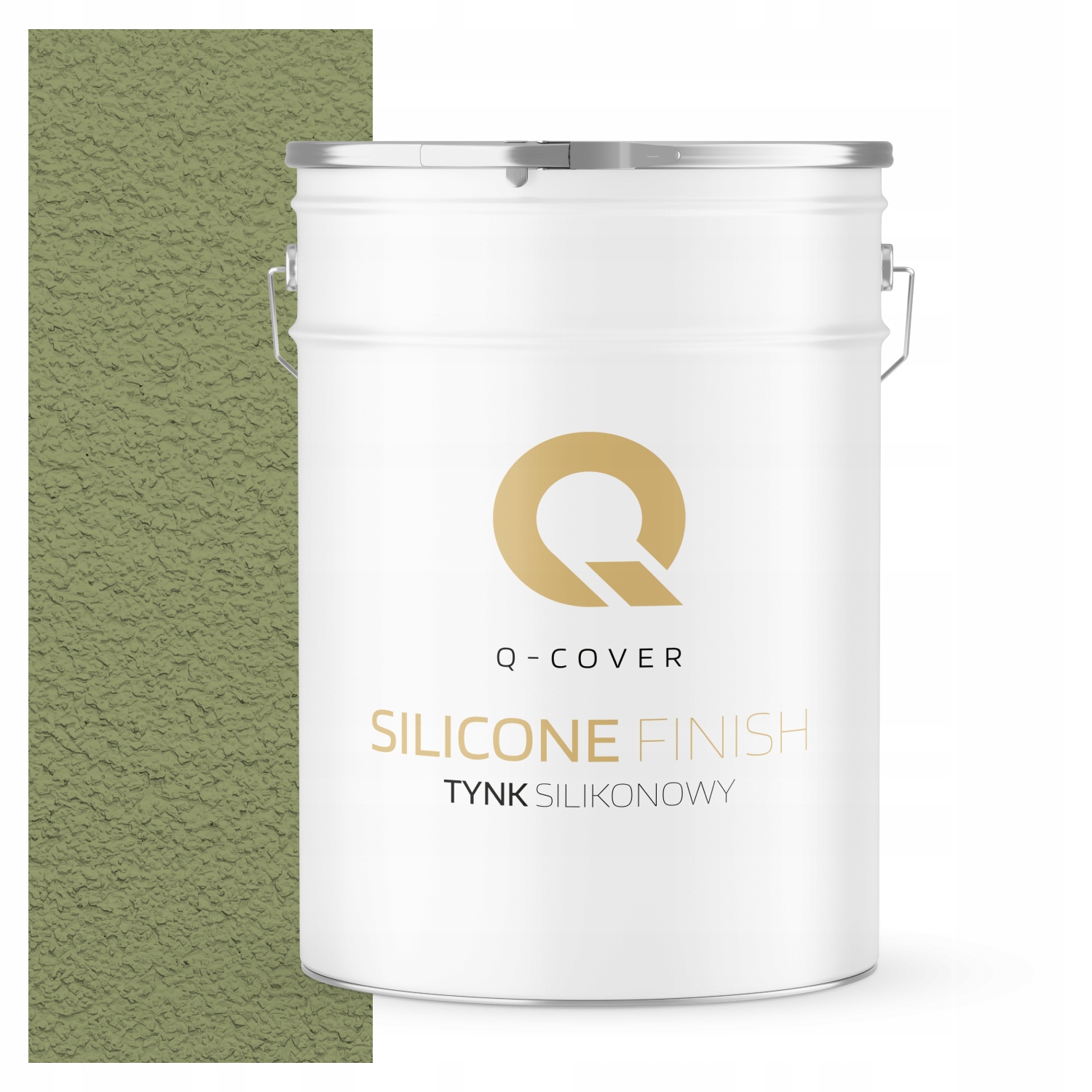 Silikonová Fasádní Omítka Zelená F484 25KG Beránek Granulace 3.0mm