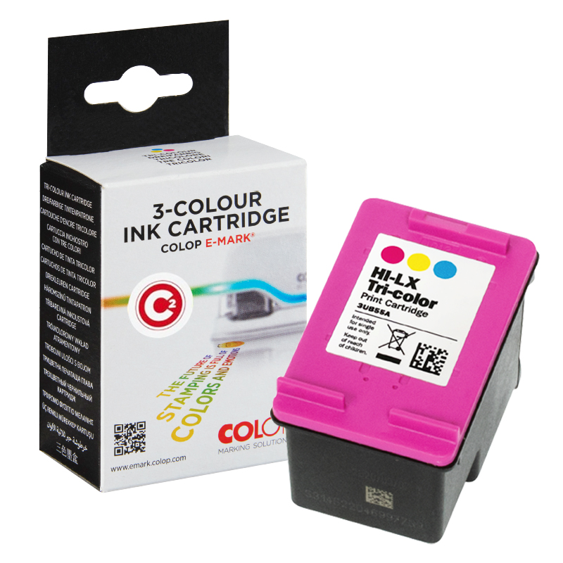 Trójkolorowy Kartridż Tusz C2 urządzenie Colop e-mark Plus,create,Go