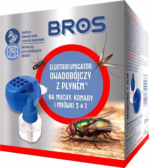

Elektrofumigator Bros (3w1) muchy,komary,mrówki