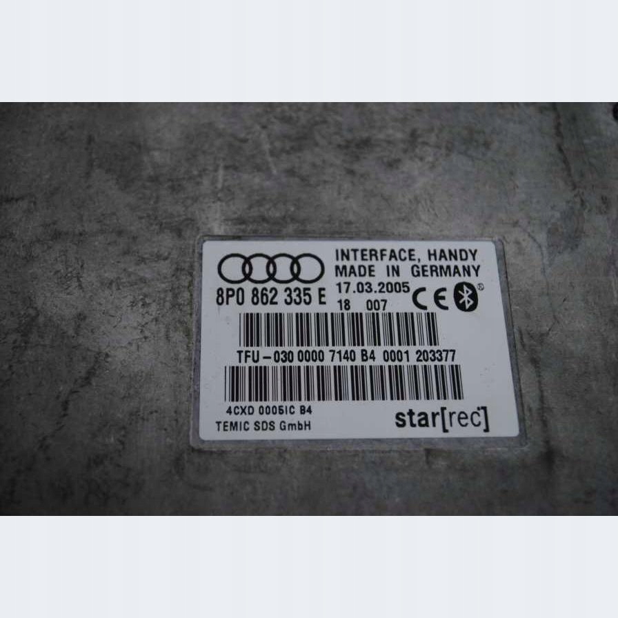 modul Bedienteil BLUETOOTH AUDI A3 A4 8P0862335E