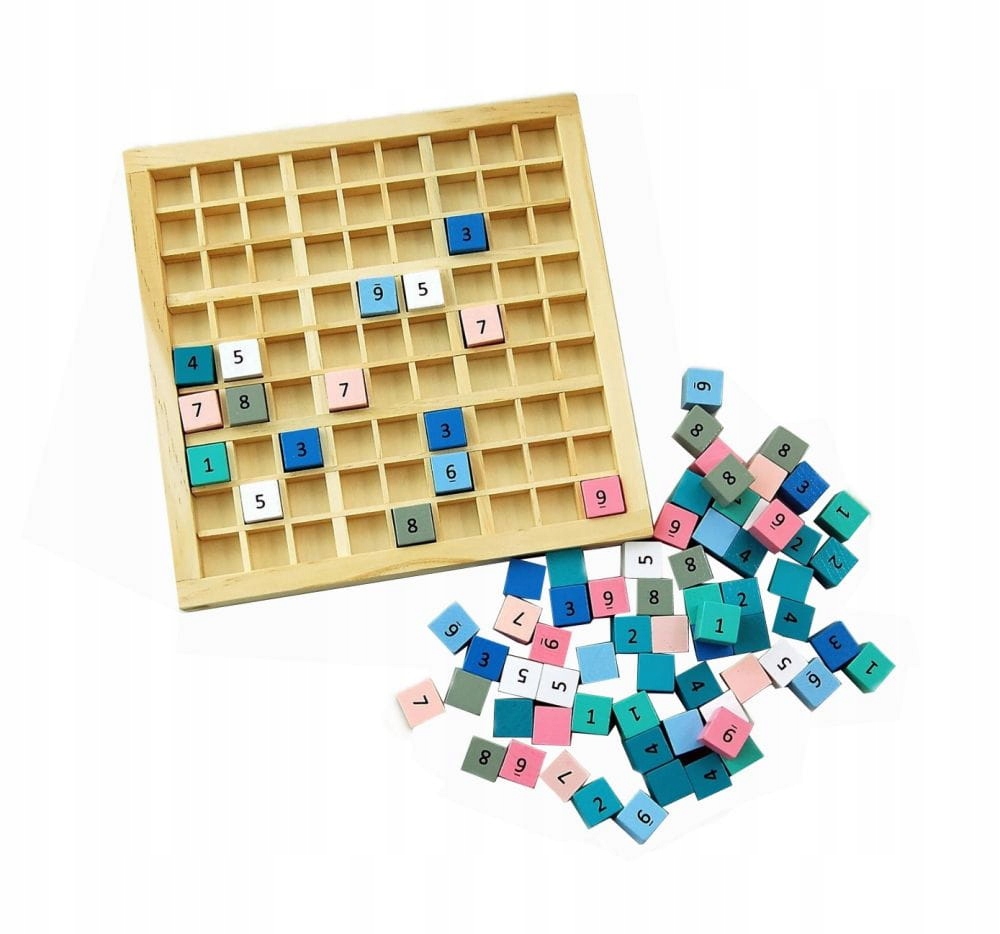 DREWNIANA klasyczna GRA SUDOKU logiczna Typ Podstawa