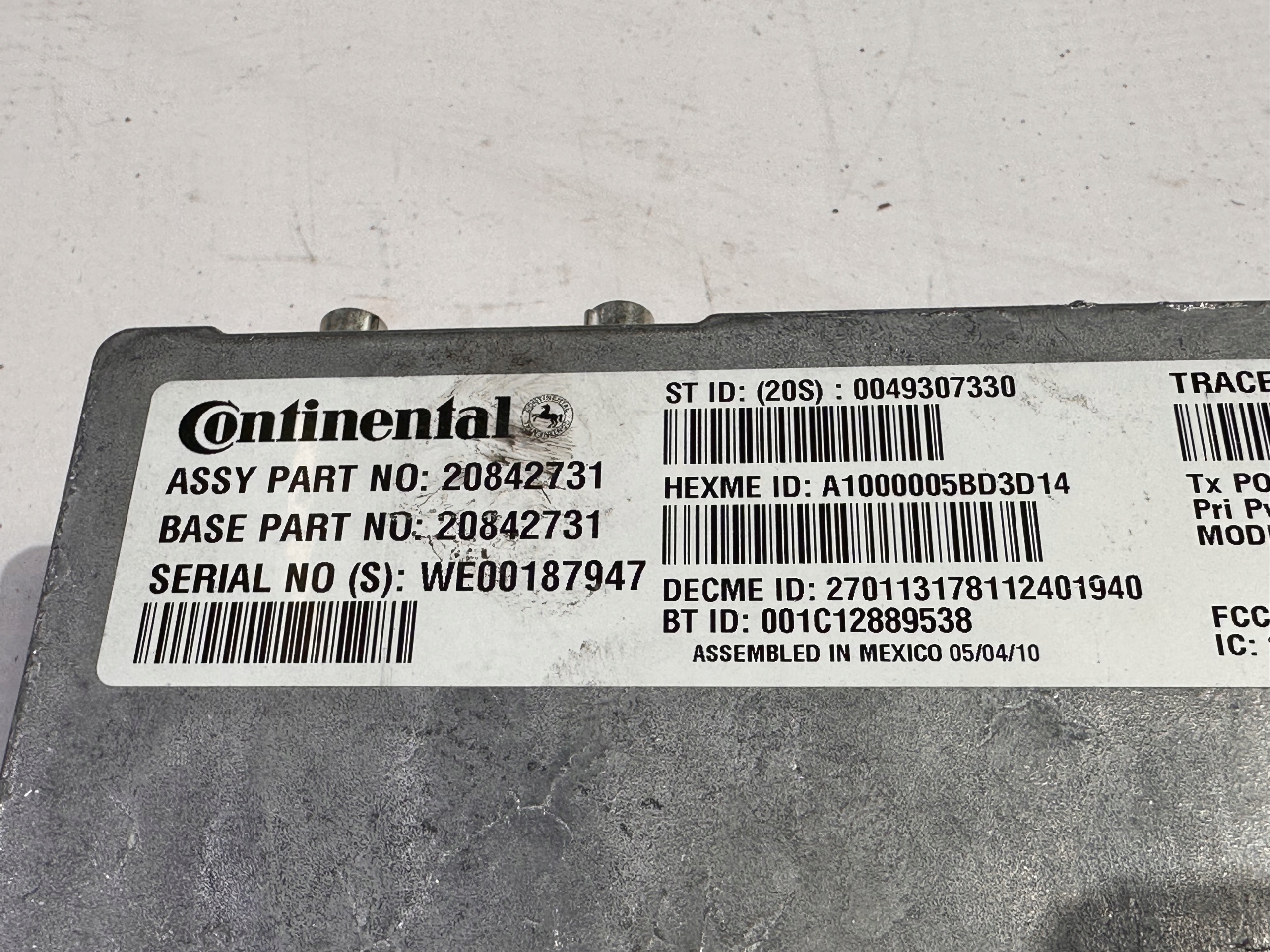 control unit module Bluetooth Chevrolet Camaro 2009 - 2015