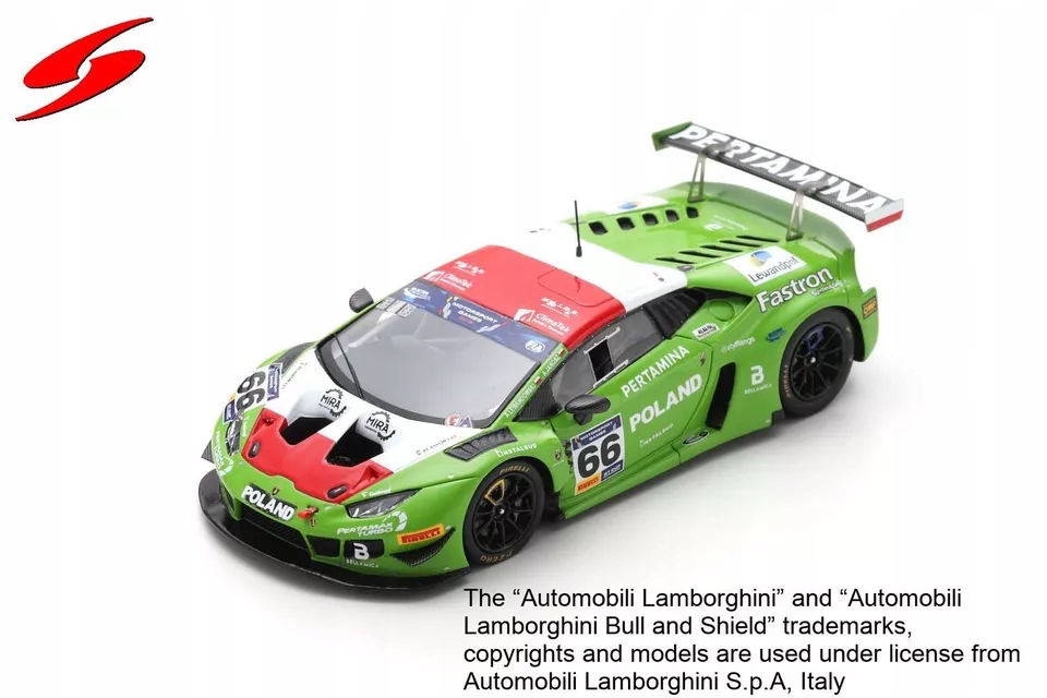 Spark Lamborghini Huracan GT3 EVO#66“Team Poland“GT Cup Vallelunga '19 1:43