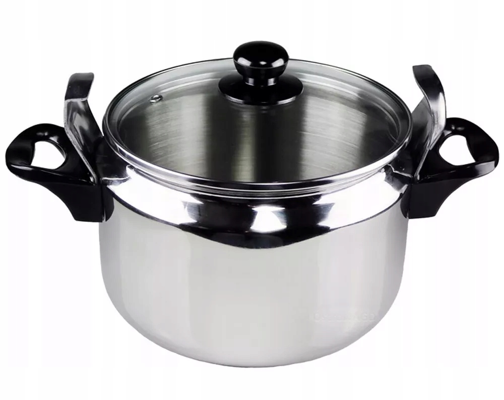 SZYBKOWAR ZILNER 7 l STALOWY + POKRYWKA SZKLANA Kolor srebrny