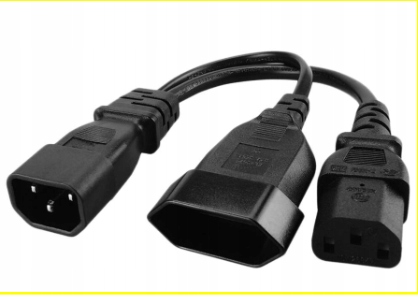 Kabel rozgałęźnika gniazda IEC320 C14 do C13