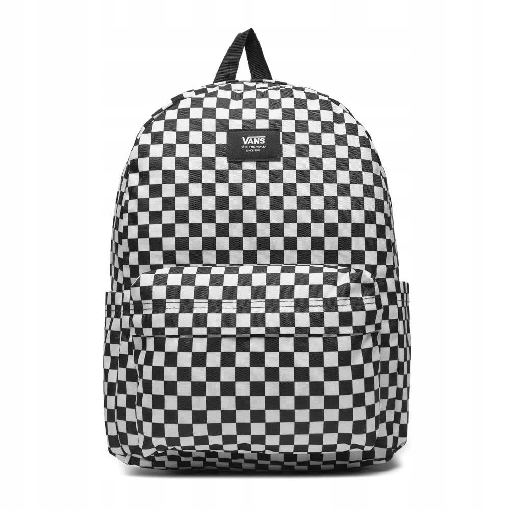Batoh Vans Old Skool Grom Check Backpack Black White VN000J3KY28