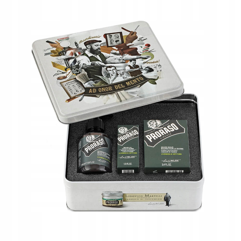 Sada na vousy Proraso Cypress & Vetyver