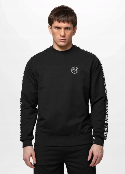 Bluza męska bez kaptura Pit Bull Tape Parker czarna L