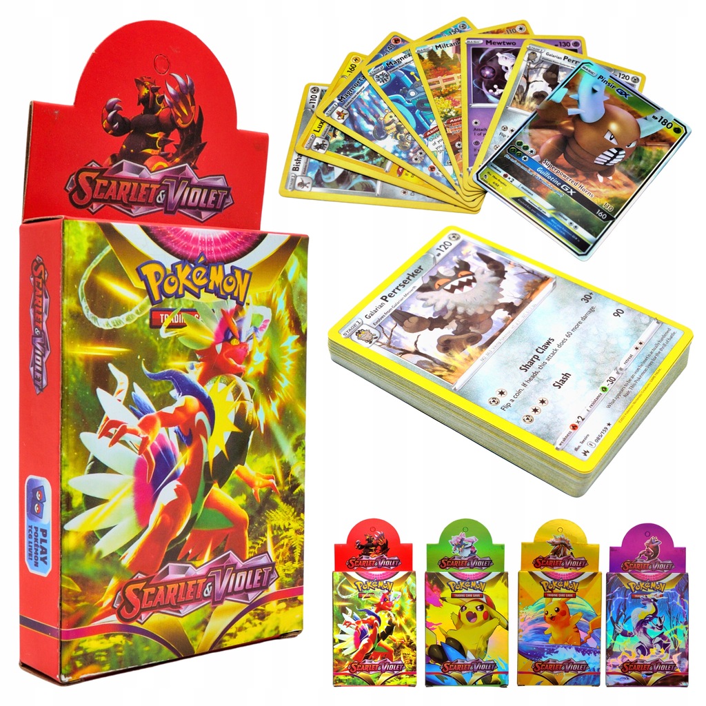 KARTY POKEMON - ZESTAW 30 SZTUK KART POKEMON TCG - SCARLET & VIOLET