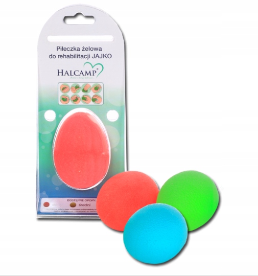 

Piłka żelowa do ćwiczeń Jajko Halcamp Czerwona
