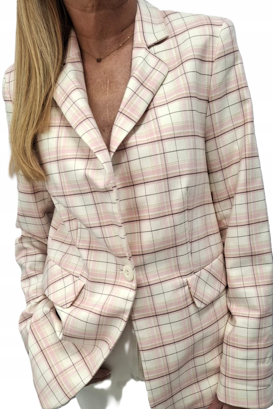 Lemonada Sako s mřížkou Jaro Léto Růžová Ecru Béžová Černá 36/S