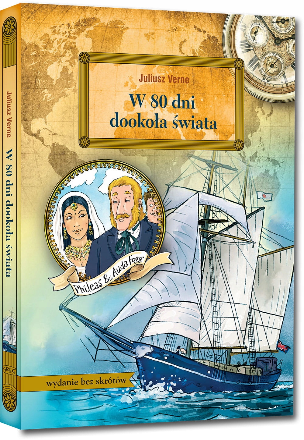 W 80 DNI DOOKOŁA ŚWIATA Z OPRAC JULIUSZ VERNE NOWA