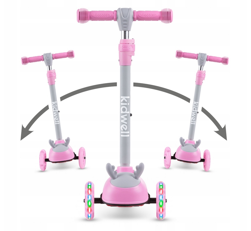 HULAJNOGA BALANSOWA dla dzieci LED Kidwell ZOOCAR Kolor Różowy