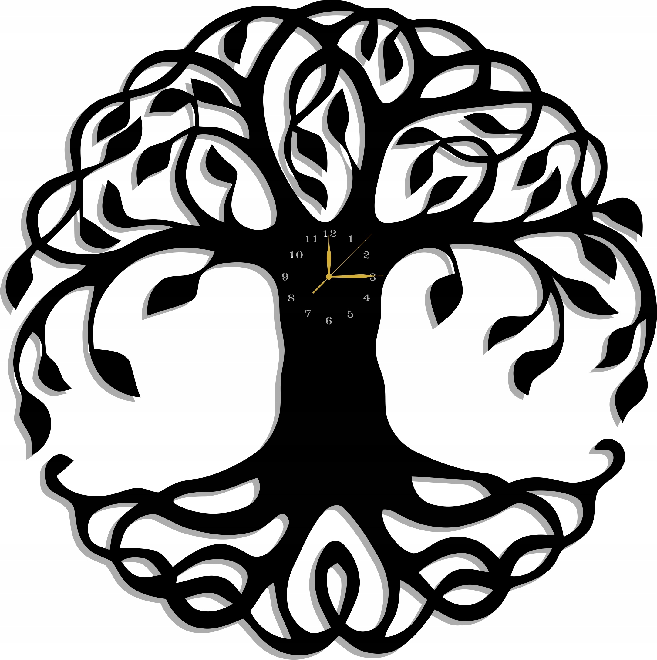 Nástěnné Hodiny Strom 60 CM XL! 17 Barev!