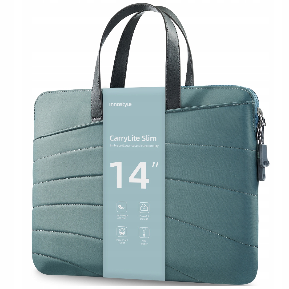 Innostyle Dámská Taška Na Notebook 13 14 Voděodolná Carrylite Slim Zelená
