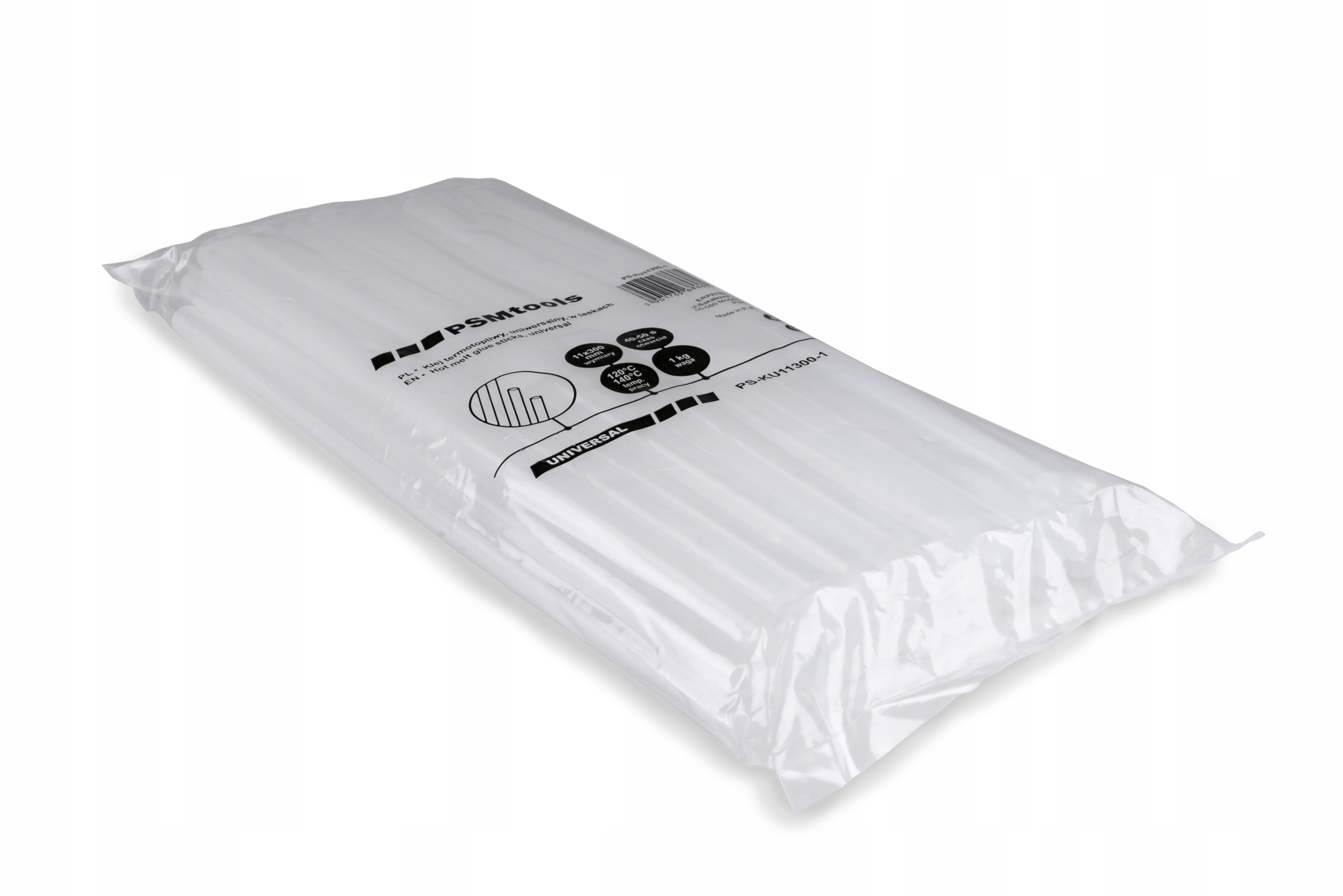 10kg WKŁADY KLEJOWE DO PISTOLETÓW KLEJ NA GORĄCO BEZBARWNY 11X300MM ~350SZT Długość 300 mm