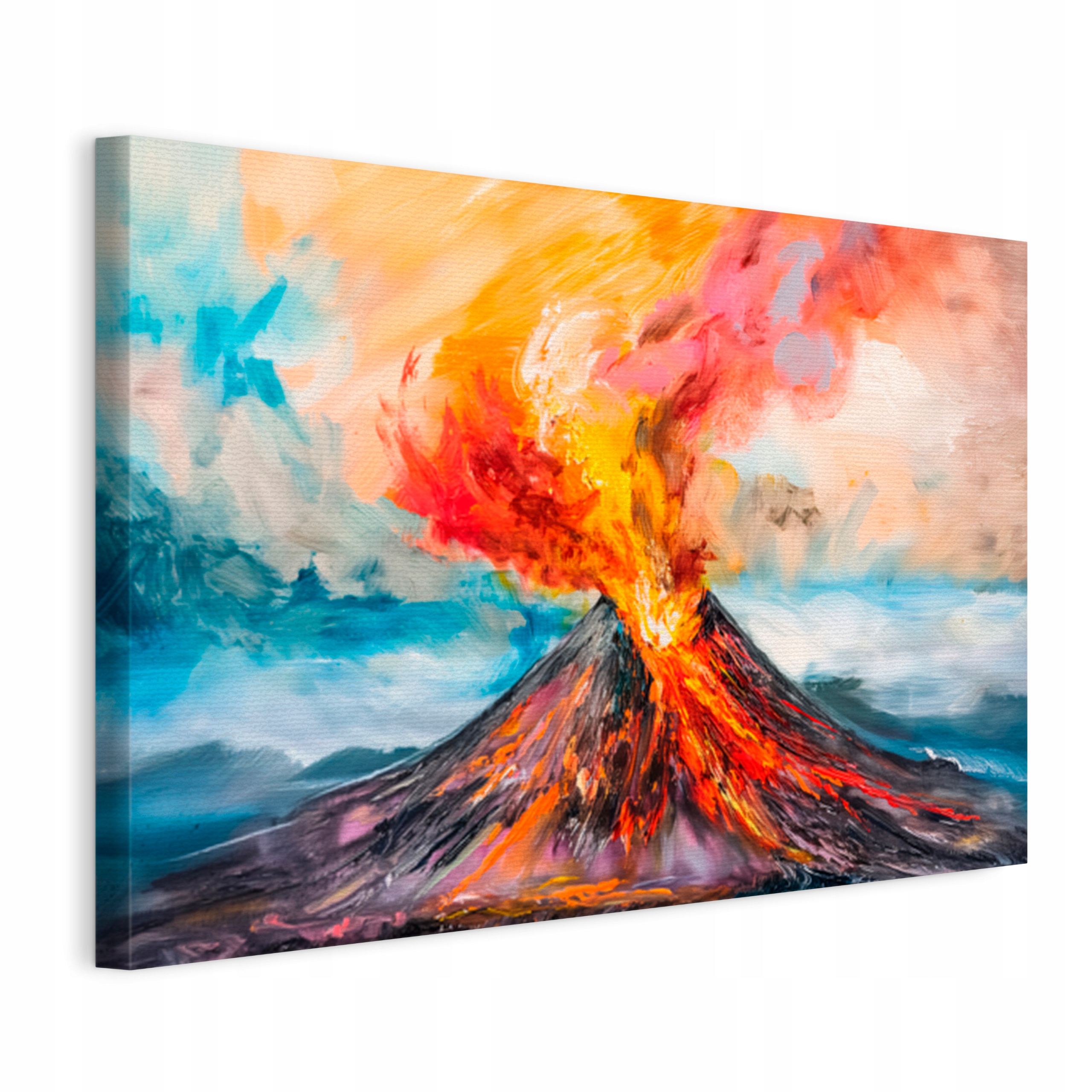 Obraz na plátně Sopka Erupce Expresionismus do obývacího pokoje Ložnice 120x80