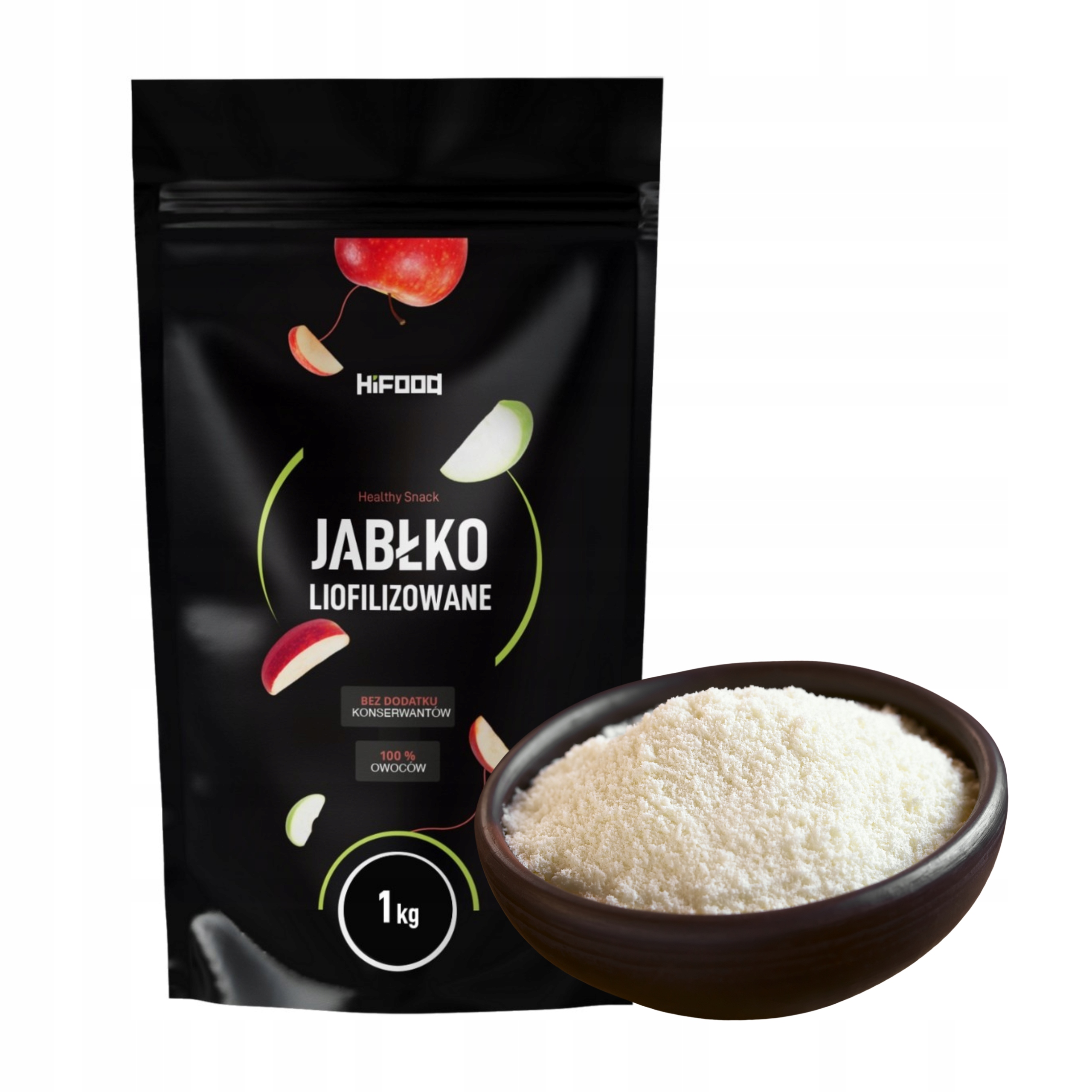 Jabłko liofilizowane Polska Jabłko 100% Proszek 1 kg HiFOOD