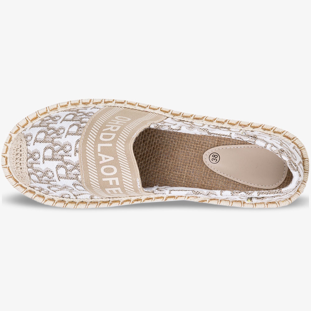 ESPADRYLE SLIP ON DAMSKIE Z NAPISAMI PLECIONE r 38 Rozmiar 38