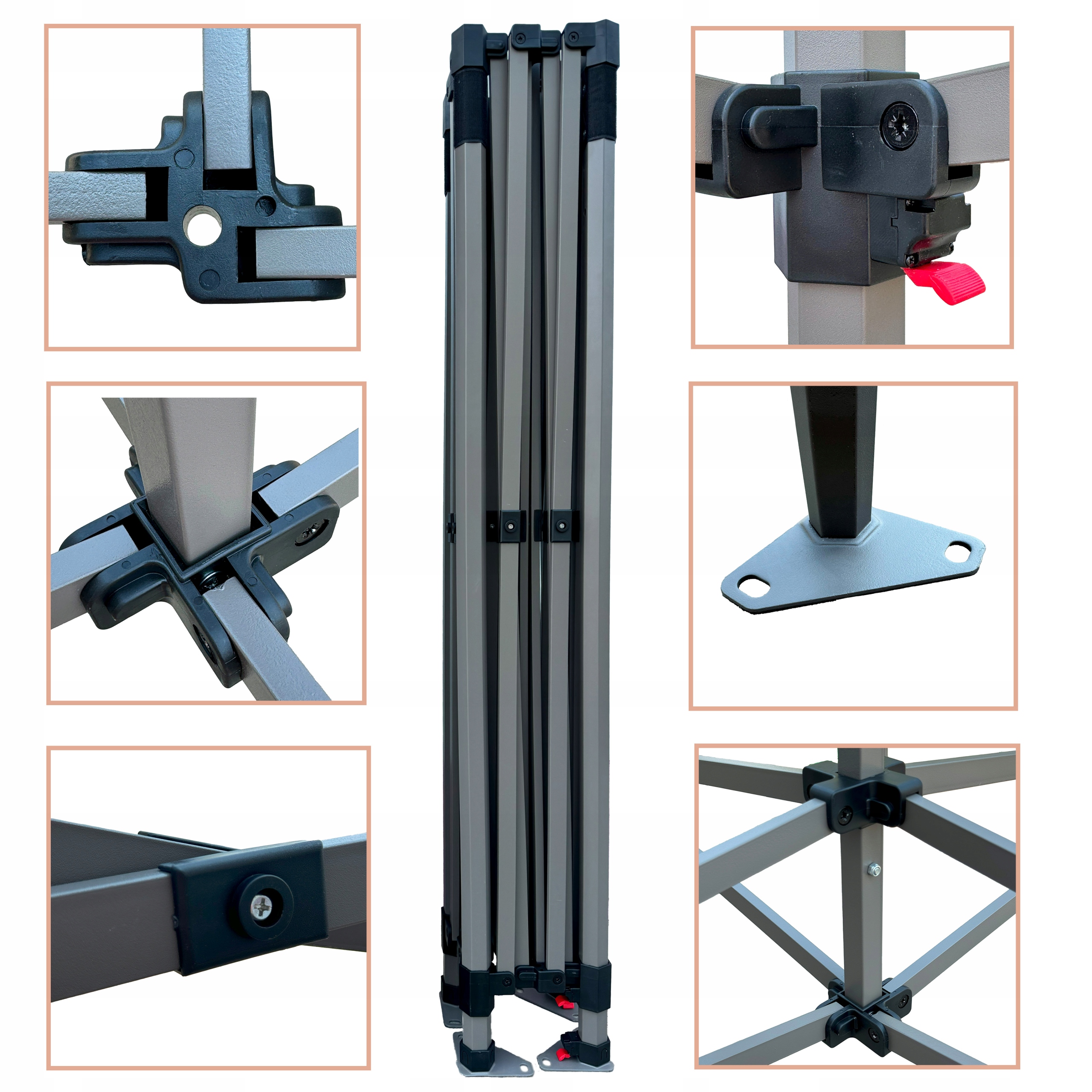 Namiot ekspresowy handlowy H45 3x3 34kg Sezon całoroczny