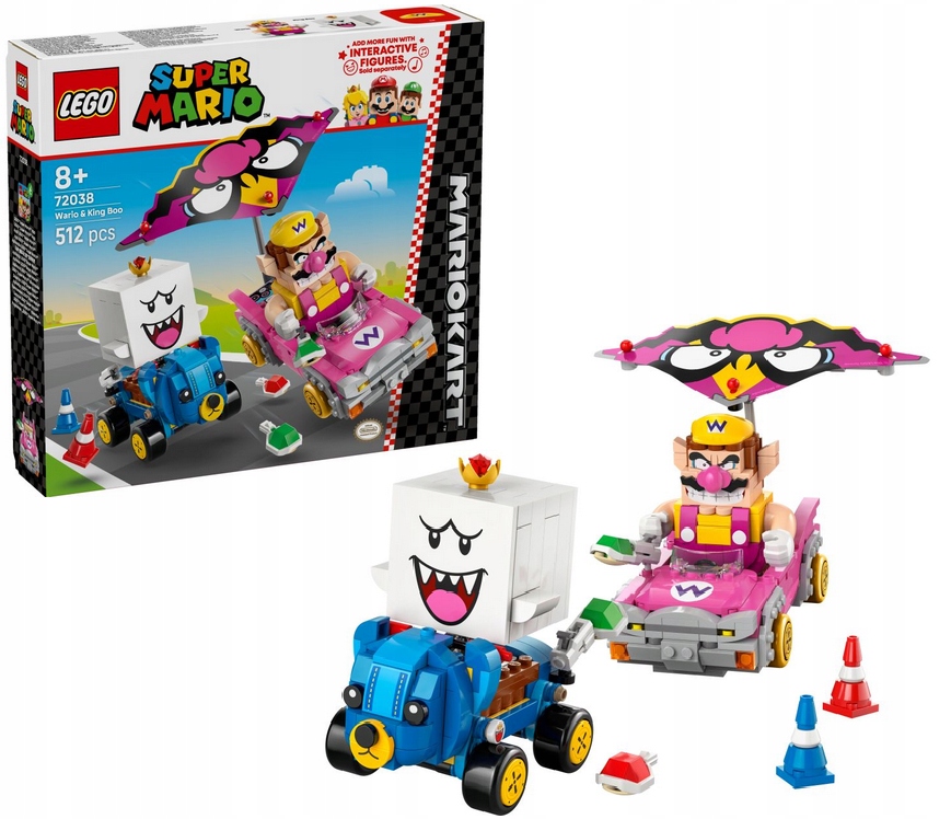 Lego Mario 72038 Mario Kart Wario a King Boo