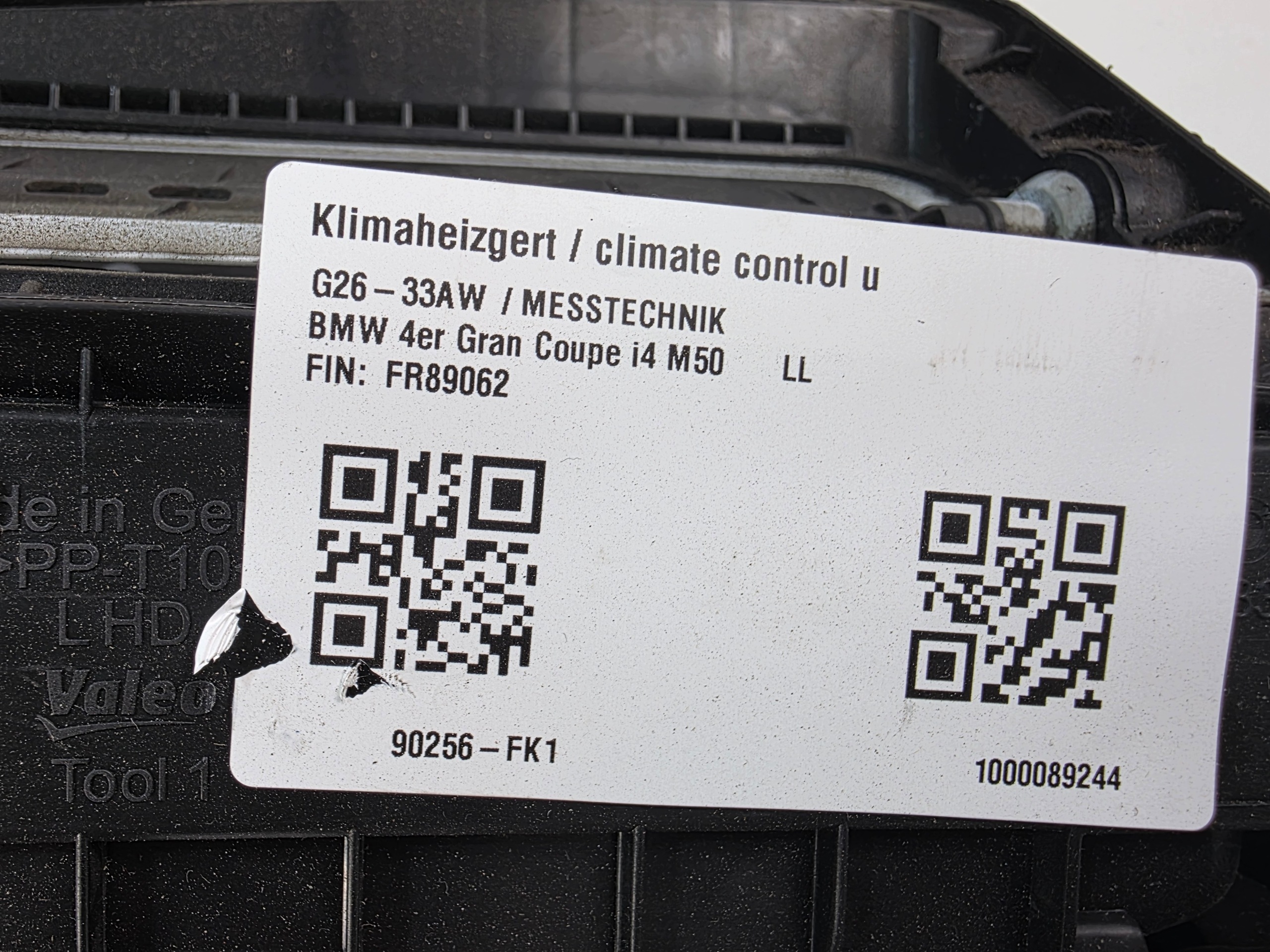 heater heating BMW G20 G26 6993760 3167907