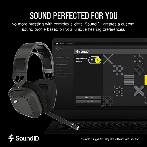 CORSAIR HS80 MAX BEZPRZEWODOWE SŁUCHAWKI GAMINGOWE Z BLUETOOTH DOLBY ATMOS — miniatura 7