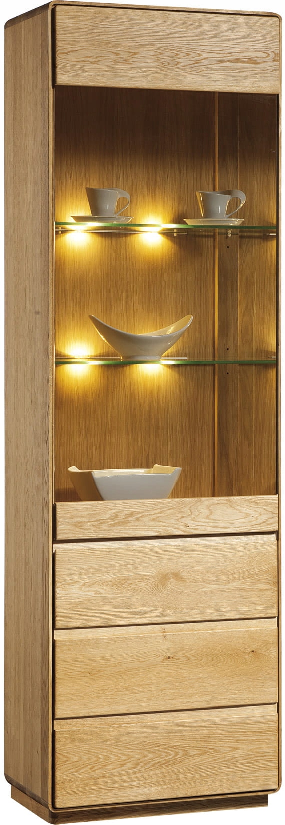 ATLANTA TYP 10 witryna L dąb naturalny