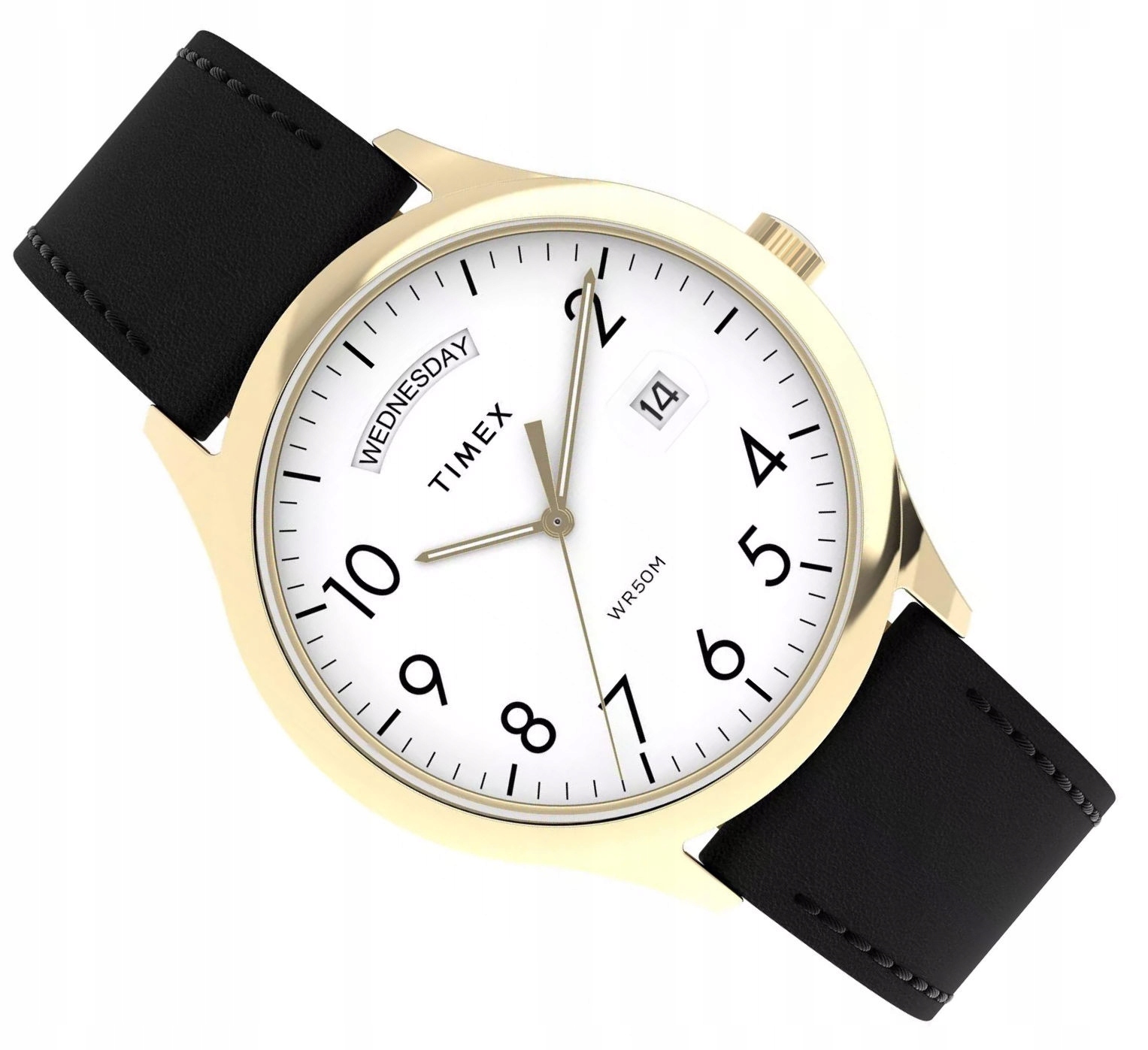 Klasický Pánské Hodinky Na Řemínku Timex Easy Reader Day Date TW2W68500