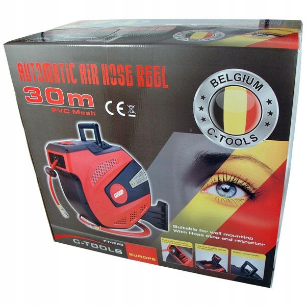 WĄŻ ZWIJADŁO PNEUMATYCZNE AUTOMATYCZNE 30M 3/8'' EAN (GTIN) 5055282042090