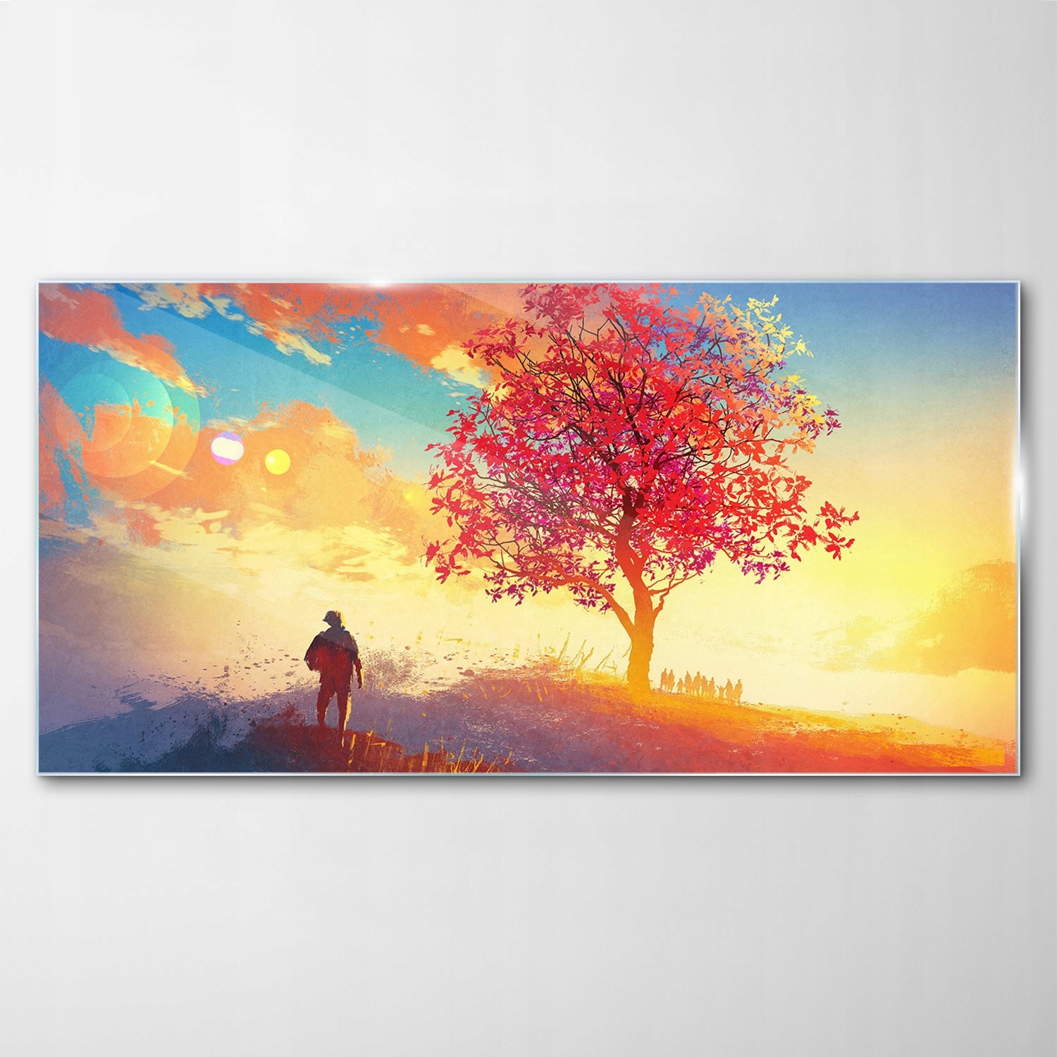 

Obraz Szklany Dekor Jesień Góry Drzewa Las 120x60