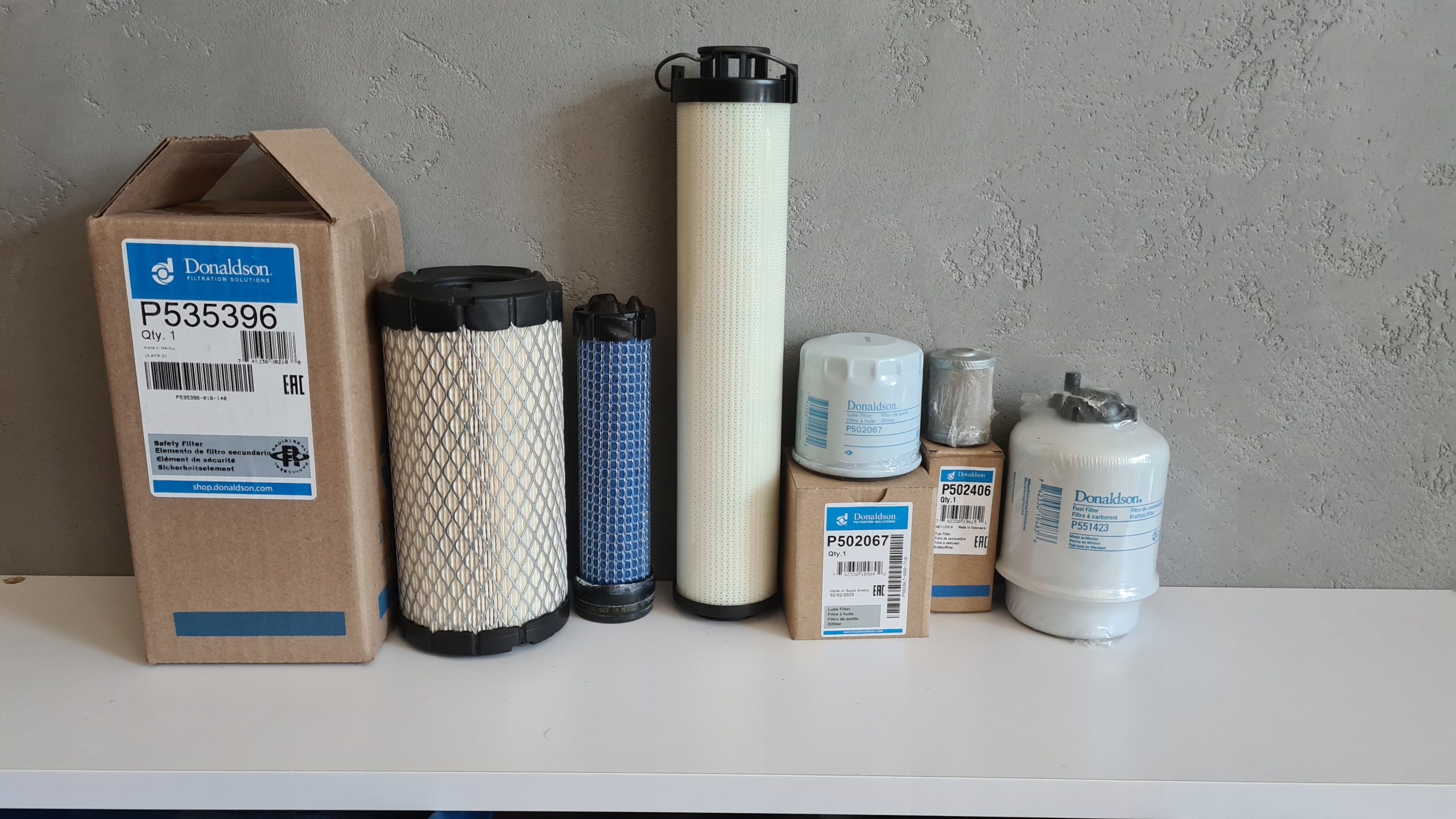 P502067 - CAT 302.2 D Yanmar набор фильтров DONALDSON