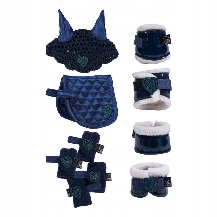 Sada doplňků pro koníka Cuddle Pony Hkm Riding Set Starter tmavě modrá