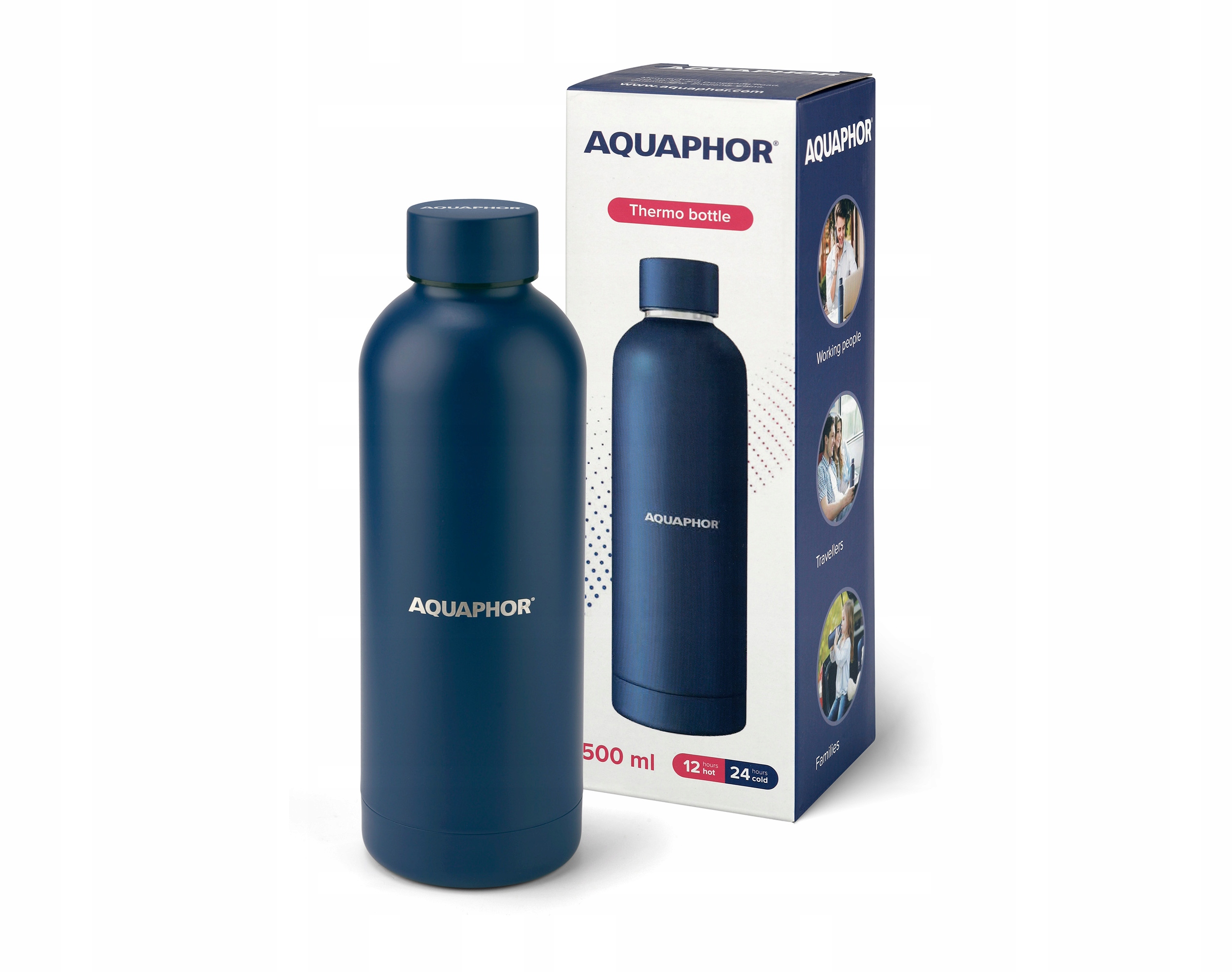 

Butelka termiczna Aquaphor 500ml (niebieska)