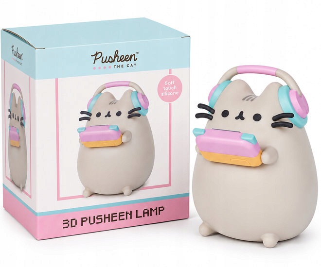 Pusheen Pushin Lampka Kotek Nocna Figurka Led Dekoracja Oryginal