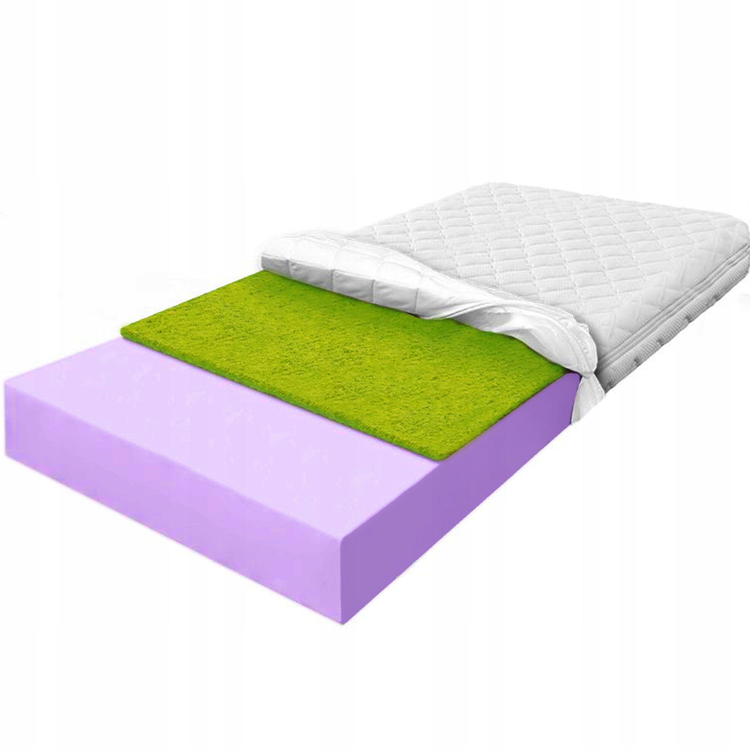 Penový matrac 100x170 morská tráva z tvrdej peny H3 12 CM