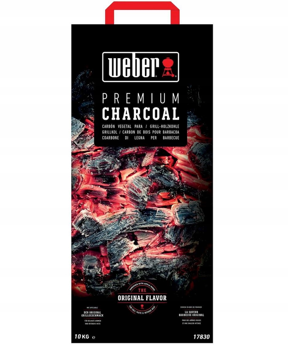 Węgiel Weber drzewny do grilla Premium, wysokokaloryczny 10kg 17830
