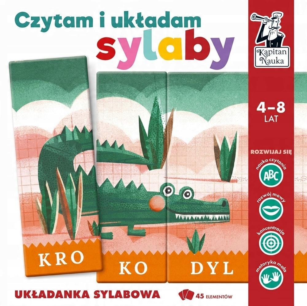 Książeczka Edukacyjna Dla Dziecka 4 Latka Czytanka Kapitan Nauka Czytam Edu