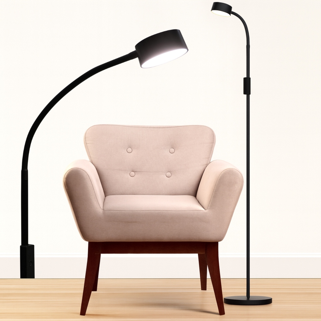 Nowoczesna Lampa Stojąca Podłogowa 3W Led Lampka Do Czytania Nocna 110cm