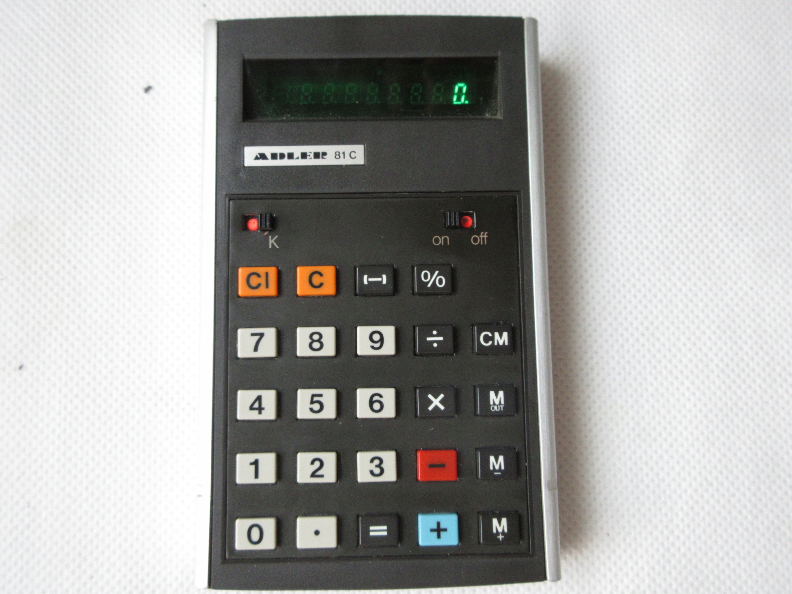 KALKULATOR ADLER 81C UNIKAT VINTAGE GERMANY